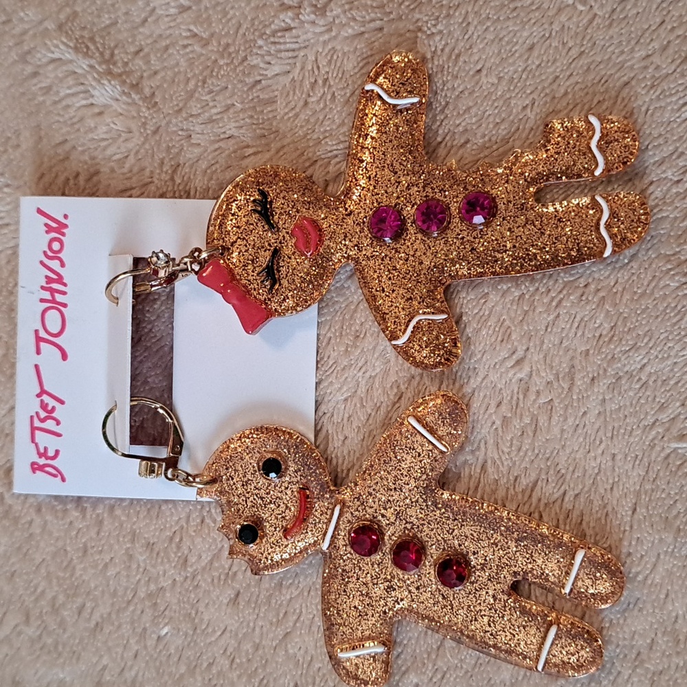 Early for Christmas! Holiday Earrings by Betsey Johnson - New With Tag